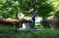 Fountain with a sculpture Elegy by the famous Croatian sculptor Ivana Franges on Rokov perivoj in Zagreb