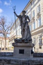 Fountain of Neptune in Lviv, Ukraine Royalty Free Stock Photo