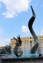 Fountain and sculpture in Guadalajara