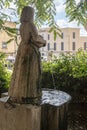 Fountain and sculpture of Santa Margarita in Felanitx