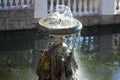 Fountain with sculptures of geese Royalty Free Stock Photo