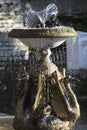 Fountain with sculptures of geese Royalty Free Stock Photo