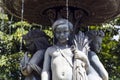 Fountain seasons, on the Champs Elysees. Detail. Paris. France.