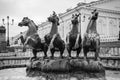 Fountain `Seasons` Moscow Manege Square