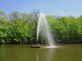 Fountain Snake. A powerful stream of water bursts out of the snake`s mouth.