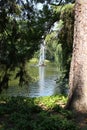 Fountain Snake in the Sofiyivsky Park. Botanical Garden arboretum in Uman, Cherkasy Oblast, Ukraine Royalty Free Stock Photo