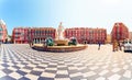 Fountain Soleil on Place Massena in Nice, France