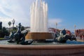 Fountain Soleil on Place Massena in Nice, France