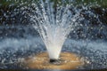 Fountain splash frozen in time, showcasing the beauty of water Royalty Free Stock Photo