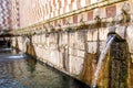 Fountain of the 99 Spouts Fontana delle 99 cannelle, L Aquila Royalty Free Stock Photo