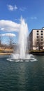 Water fountain in Von Braun Center