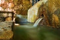 Fountain spring with rocks in the mountain