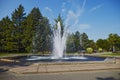 Fountain spurt of water Royalty Free Stock Photo