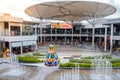 Fountain square at front view of Mega Bangna shopping mall in Thailand