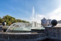 Fountain in square of Peter the Great. Lipetsk Royalty Free Stock Photo