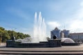 Fountain in square of Peter the Great. Lipetsk Royalty Free Stock Photo