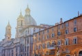 Fountain in the square Piazza Navona, Rome. Italy