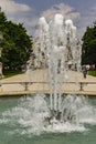 Fountain on Square Prato Della Valle in Padua, Italy Royalty Free Stock Photo