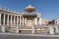 Fountain of St. Peter`s Square, Vatican City Royalty Free Stock Photo