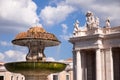 Fountain in St Peters Square at Vaticano - Rome