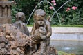 Fountain statue of little boy Royalty Free Stock Photo