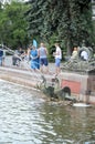 The Fountain. Summer day