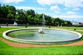 Fountain in Summer palace Belvedere in Vienna Royalty Free Stock Photo