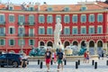 Fountain Sun Fontaine du Soleil on Place Massena, Nice, France Royalty Free Stock Photo