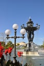 The fountain is a symbol of success and abundance. Royalty Free Stock Photo