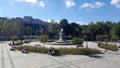 Fountain in Taksim Gezi Park. Taksim Gezi Park is an urban park next to Taksim Square