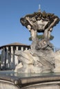 Fountain and Temple of Vesta, Rome, Italy Royalty Free Stock Photo