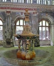 Old fountain from the 19th century - Baile Herculane - landmark attraction in Romania Royalty Free Stock Photo