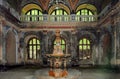 Old fountain from the 19th century - Baile Herculane - landmark attraction in Romania Royalty Free Stock Photo