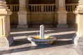 Fountain with thermal healing water in Karlovy Vary, Czech Republic