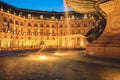 Fountain of the three graces Royalty Free Stock Photo