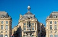 Fountain of the Three Graces at on the Place de la Bourse in Bordeaux, France Royalty Free Stock Photo
