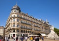 Fountain of Three Graces in Place de la Comedie. Montpellier. Occitanie. France