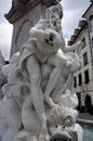 Fountain of Three Rivers in the Town Square in Ljubljana, Slovenia (Fragment)