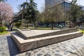 A fountain in Tirana, Albania