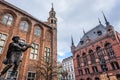 Fountain in Torun city, Poland Royalty Free Stock Photo