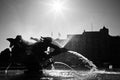 Fountain at trafalgar Square,London Royalty Free Stock Photo