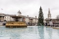 Fountain in Trafalgar Square, London, United Kingdom Royalty Free Stock Photo