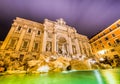 Fountain Trevi during evening hours