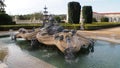 Fountain of Tritone, in the Hanging Garden of the Palace of Queluz, near Lisbon, Portugal