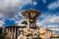 Fountain of the Tritons in Rome Royalty Free Stock Photo