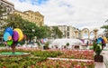 Fountain on Tverskoy Boulevard. Decorative in central Moscow