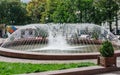 Fountain on Tverskoy Boulevard. Moscow Royalty Free Stock Photo