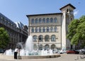 The fountain of Universitate in Bucharest, Romania Royalty Free Stock Photo