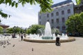 The fountain of Universitate in Bucharest, Romania Royalty Free Stock Photo