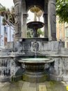 Fountain in urban park in Santa Cruz de Tenerife